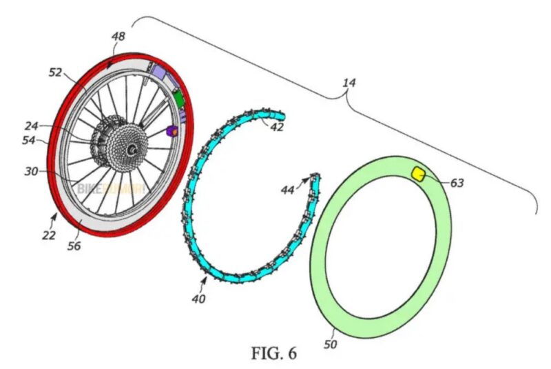 Cycling Sports Groupが、リムにバッテリーを備えたeBikeホイールの特許を申請 ロードバイクはやめられない